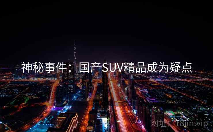 神秘事件：国产SUV精品成为疑点
