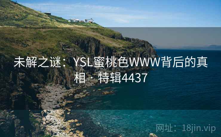 未解之谜：YSL蜜桃色WWW背后的真相 · 特辑4437